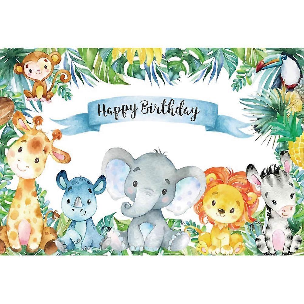 1pc Rustic Elephant Backdrop for Babys birthday