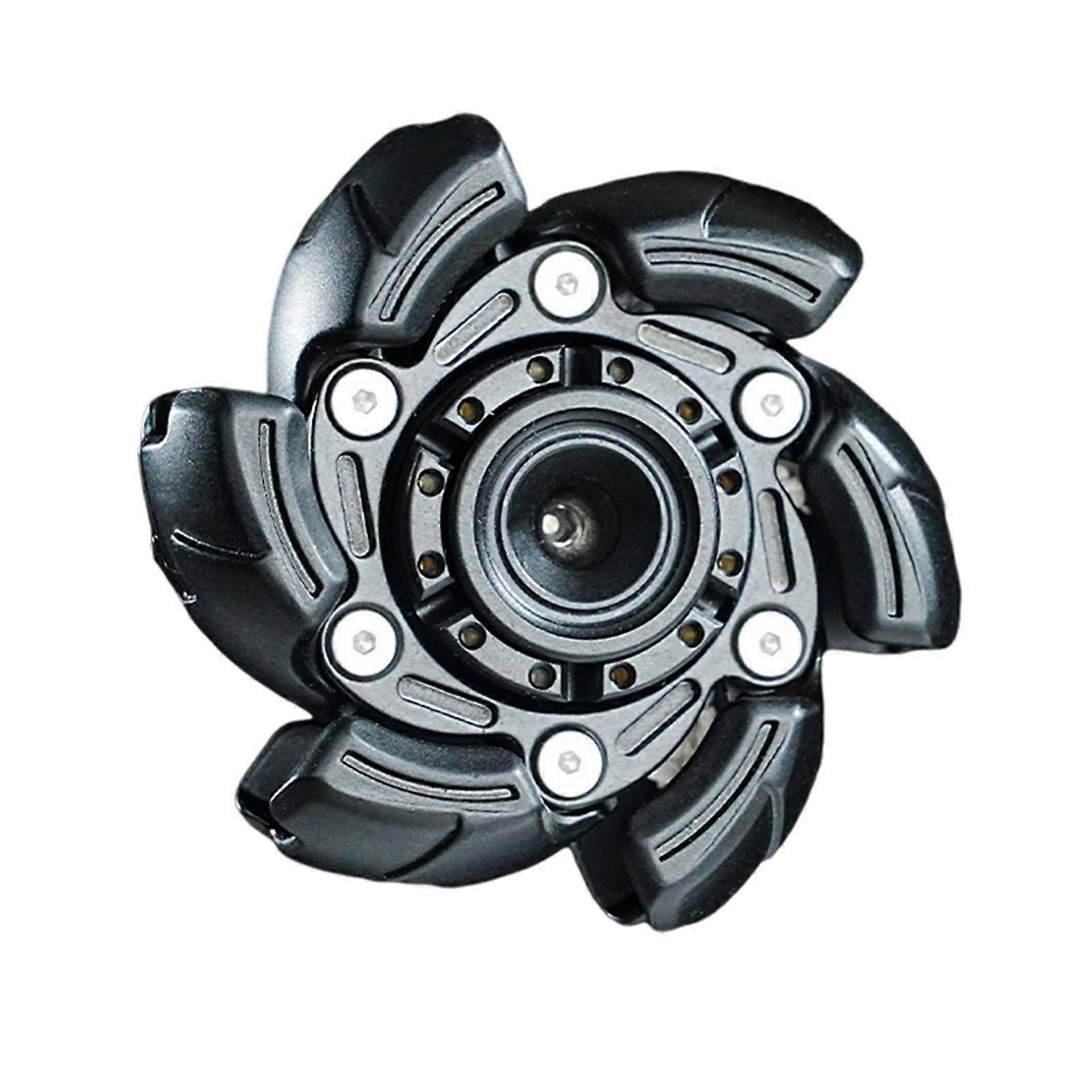 Spinner Fidget Toy Stress Anxiety Relief Portable Kids Teens Adults Aluminum Alloy Transformable Fingertip Spinning Top Gyro Sensory Toy Birthday Pres
