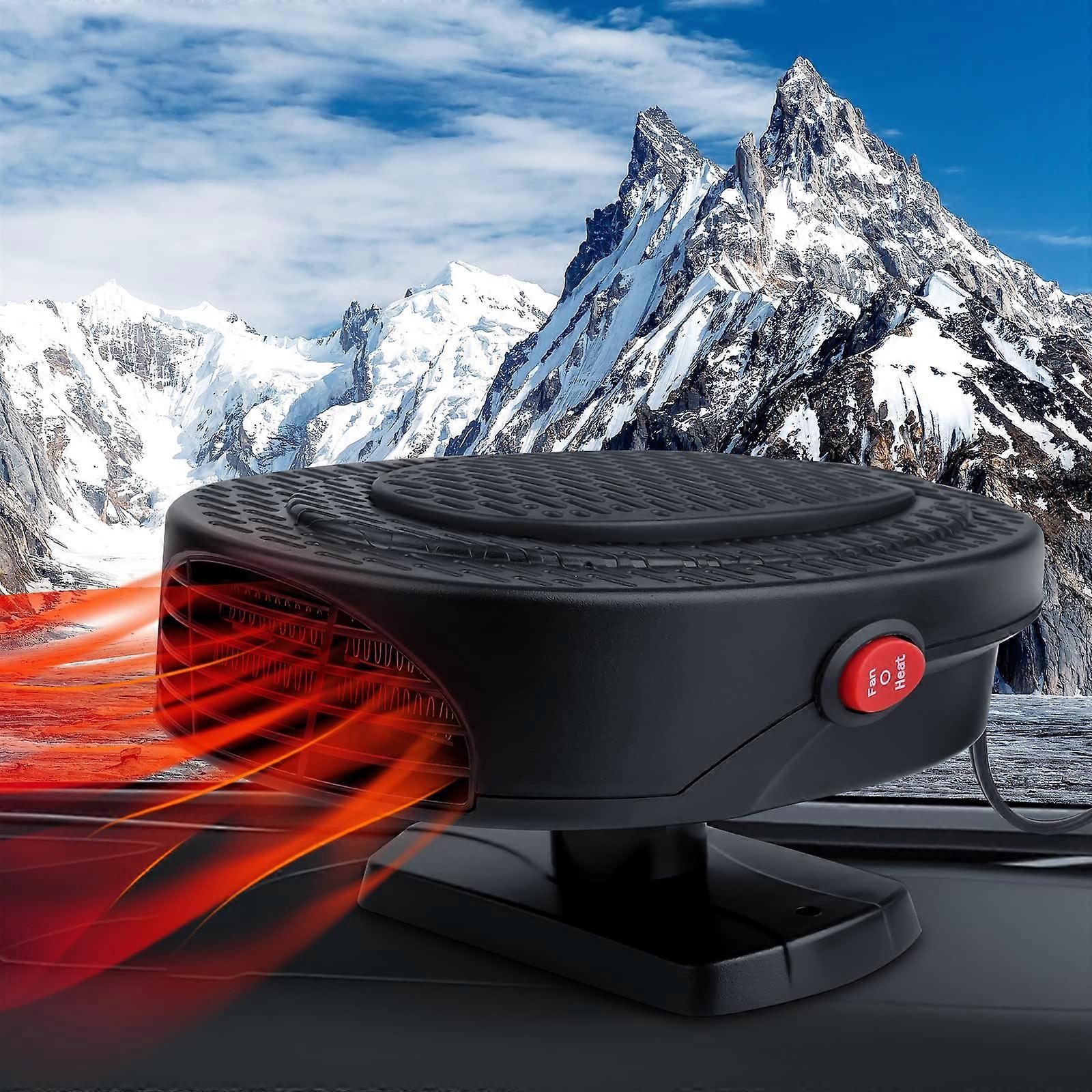 Portable Car Heater Defroster,150W 12V Collapsible Car Heaters Fan Defogger 2 in 1 Modes Heating and Cooling