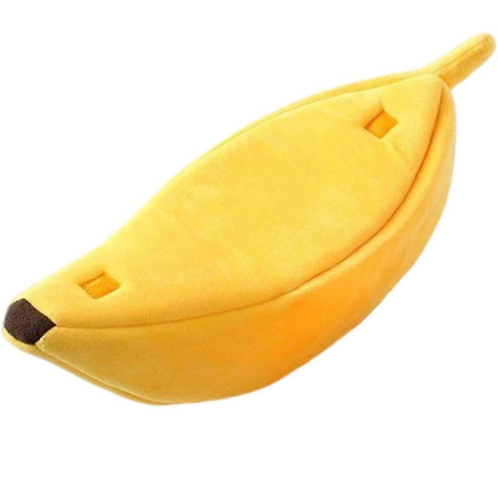 Funny Banana Shape Dog Bed Cushion Cat Bed Sofa Cozy Plush Kitty Portable XL
