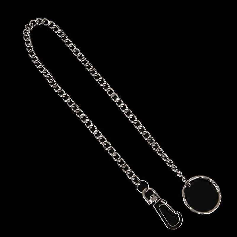 1pc Long Strong Metal Hipster Key Wallet Belt Ring Clip Chain Keychain