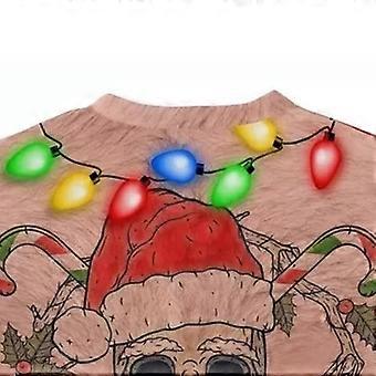 Lustig Fanient LED Beleuchtete Weihnachtspullover Für Herren Lustig Weihnachtspullover Damen