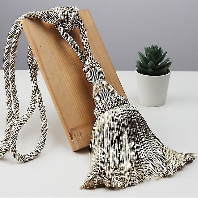 Polyester Tofs Gardin Tieback - Handgjorda Hängande Boll Tofsar Fringe