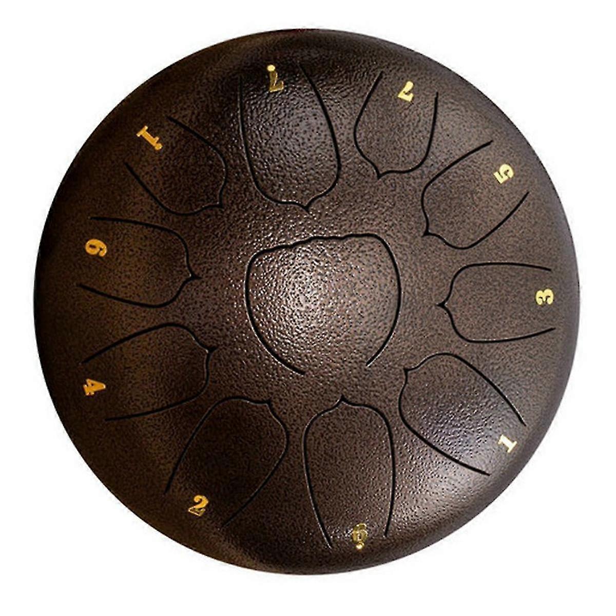 Bronz 10 hüvelykes, 11 tónusú kültéri esődob, kerti esődob, esőcsakra dob, éteri dob, kézi dob