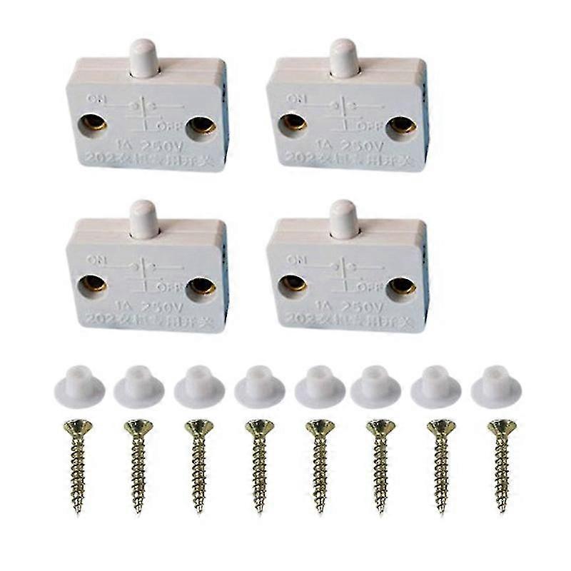 4 Pcs Cabinet Door Switch Cabinet Lamp Switch Drawers Open On Close Door Applicable To 12v 24v 110v