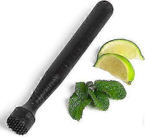 Plastic Muddler Black  | Cocktail Muddler, Bar Muddler, Drinks Muddler, Muddling Stick - Ideal for Making Mojito Cocktails