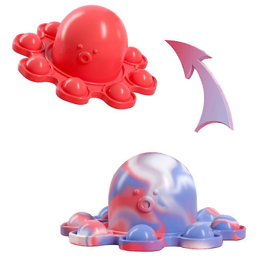 Reversible Octopus Push Bubble Flip Doll Toy Gift Stress Relief