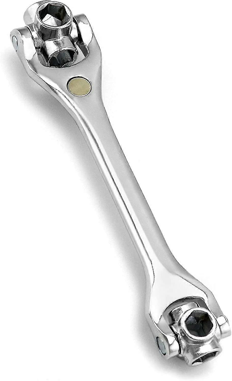 Universal Hexagon Socket Wrench, 12-19mm, 8-1 Multifunction Wrench Tool, 360 Degree Swivel Head