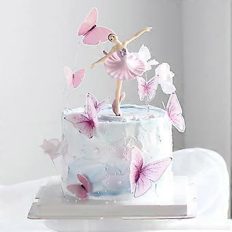 42 Stück 3D Schmetterling Tortenaufsatz – Goldene Deko Für Babyparty, Geburtstag, Hochzeit