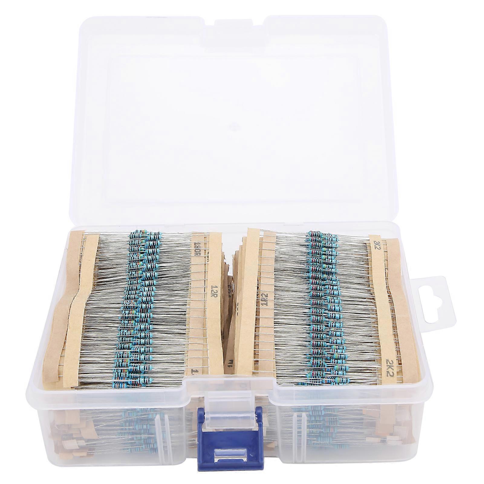 3120Pcs Metal Film Resistor Kit 156 Values Electronic Components Set 1 4Wmouseenter