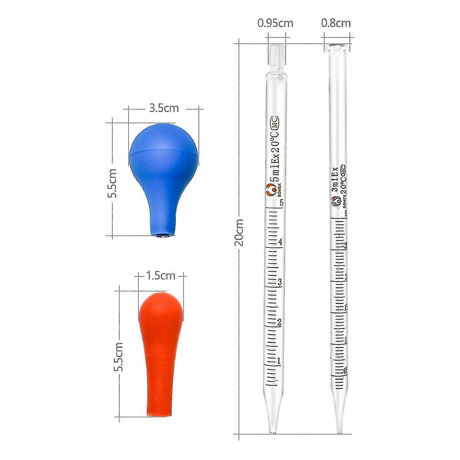 5 Glas-Pipetten Mit Gummisauger – 0,5–10 Ml, Gr Produktbild-Vorschau 4
