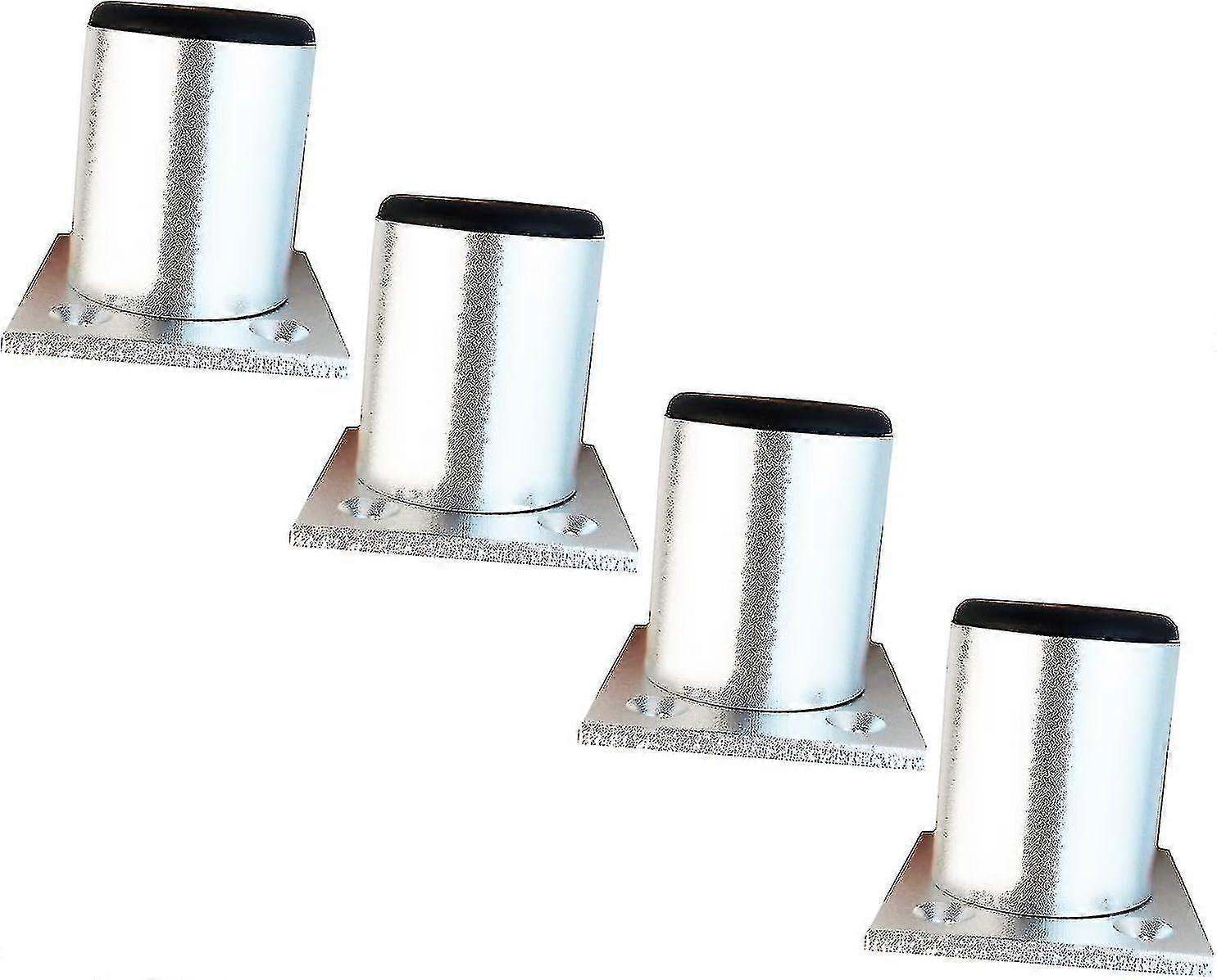 Adjustable Furniture Legs - Aluminum Alloy CabinetTable Legs, 5cm Thicken, Height Adjustable 0-15mm, Set of 4 Legs