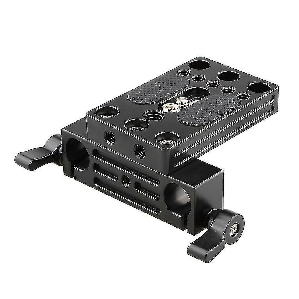 Camera Baseplate Integrated With 15mm Dual Rod Clamp For Shoulder Support Rig