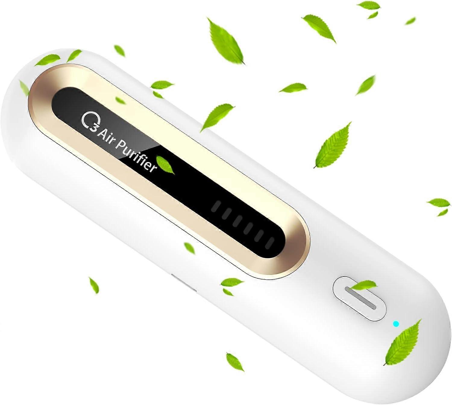 Refrigerator Deodorizer, Fridge Air Purifier O3 Ozone Generator, USB Rechargeable Space Odor Eliminator for Toilet Shoe Beats