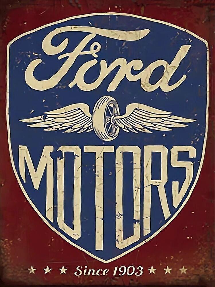 マンケーブシェッドワークショップガレージモード-59のためのフォードスタイルの金属看板