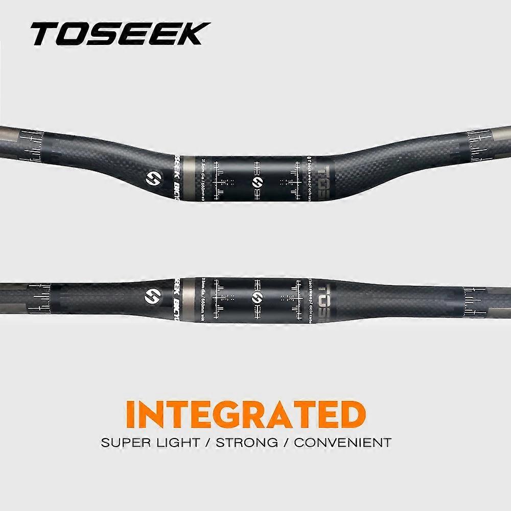 Matte 3K Carbon Fibre Bike Mountain Handlebar Cycling MTB Riser/Flat Handlebars 31.8mm Bicycle Parts