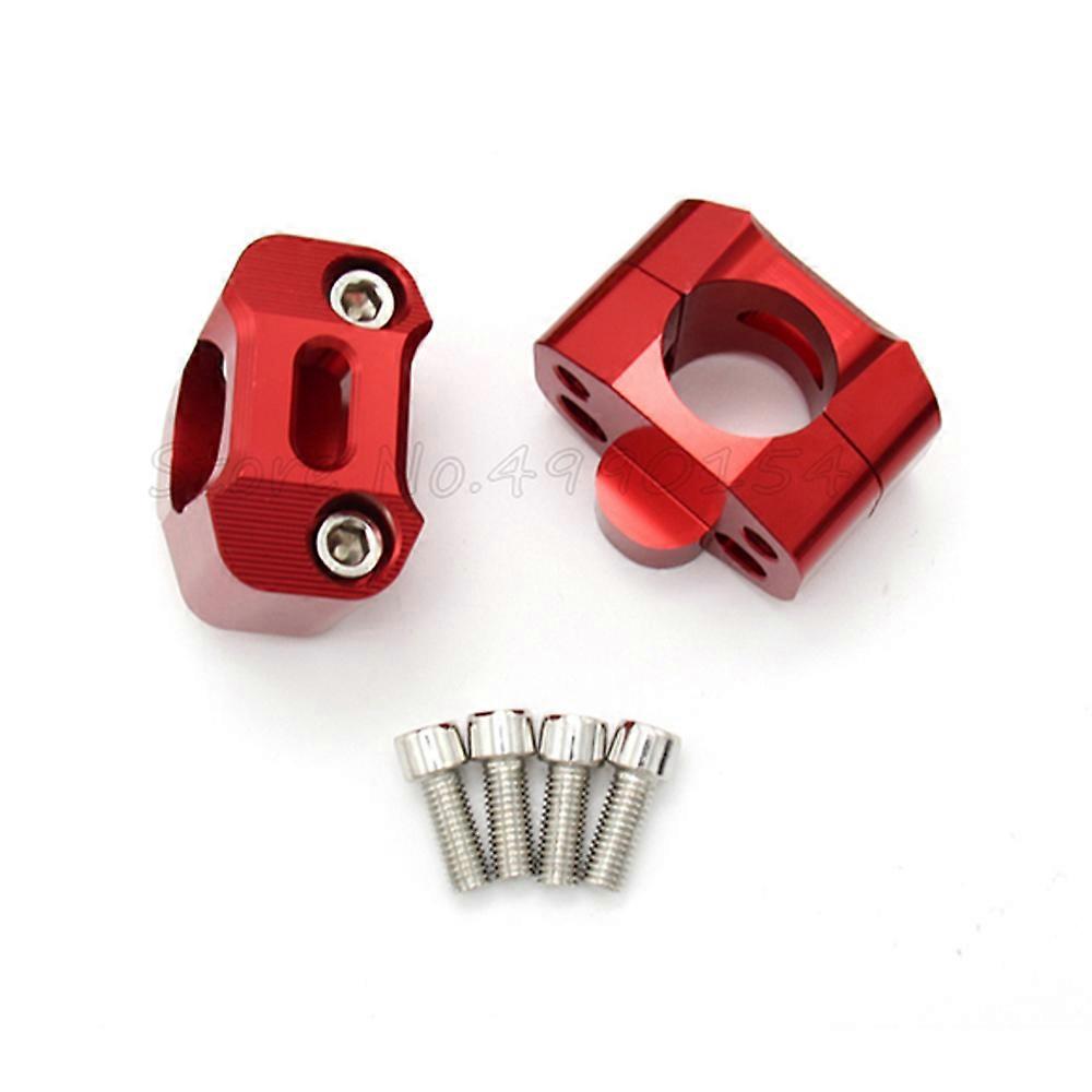 Pair 1 1/8 CNC Aluminum Motorcycle Handlebar Risers 28mm Adjustable Fat Bar Clamps Universal Motorcycle Model