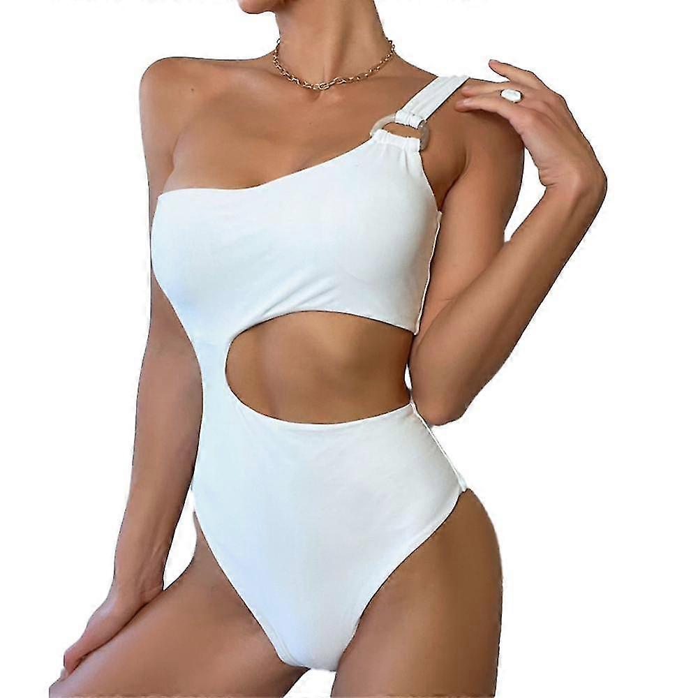 Women's Shoulder Stripe High Cut Swimsuits Thong Bathing Suits