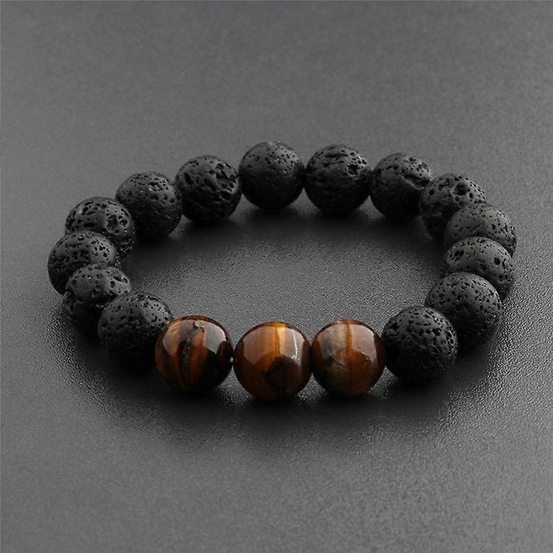 1Pc Essential Oils Diffuser Bead Bracelet Lava Rock Eye For Women Men