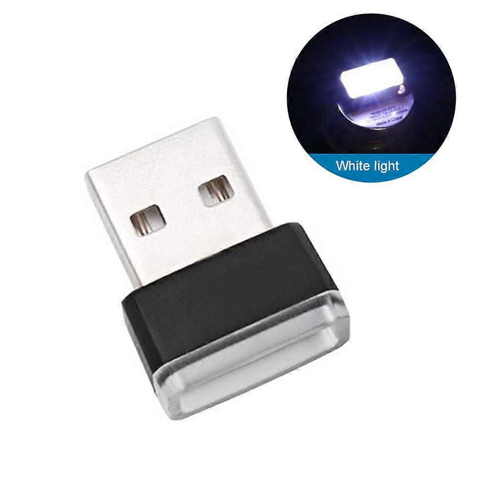 Car USB LED Atmosphere Mini Lights Portable Plug Play Auto Neon Ambient Lamp Car Interior Colorful LED Night Light
