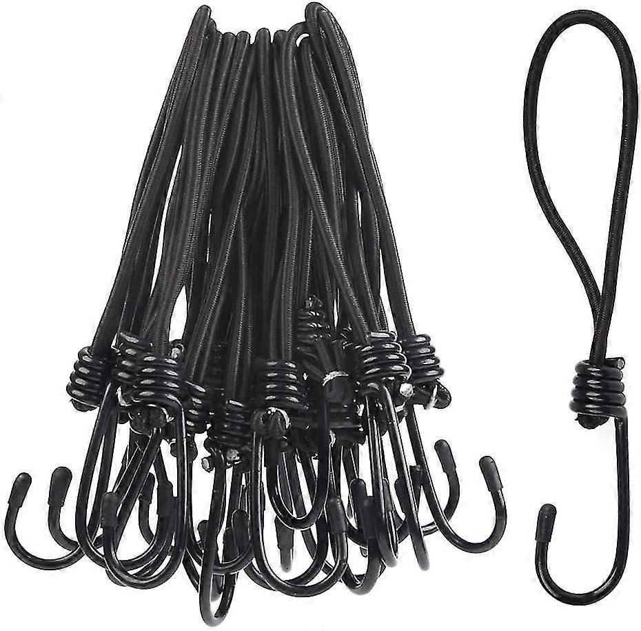 25pcs Of Extendable Hooks, Tension Rubber With Hooks, Expansion Loops, Tent Rubbers, Tarp Tensioners, Expansion Brackets