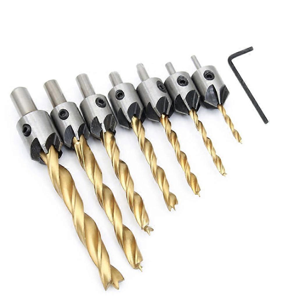 Woodworking Countersink Drill Bit Set for Wood Plastic Wood DIY Tool