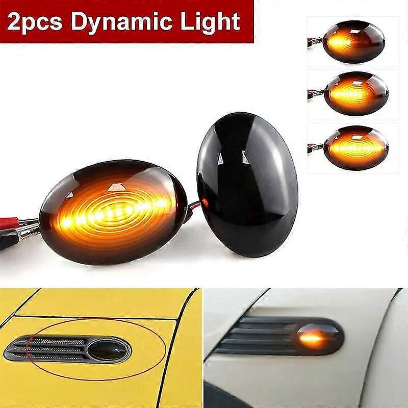 2xfor Mini Cooper R55 R56 R57 R58 R59 2007-2013 Cl-r56-lsm-sm Led Dynamic Side Marker Turn Signal Light Sequential Blinker Light