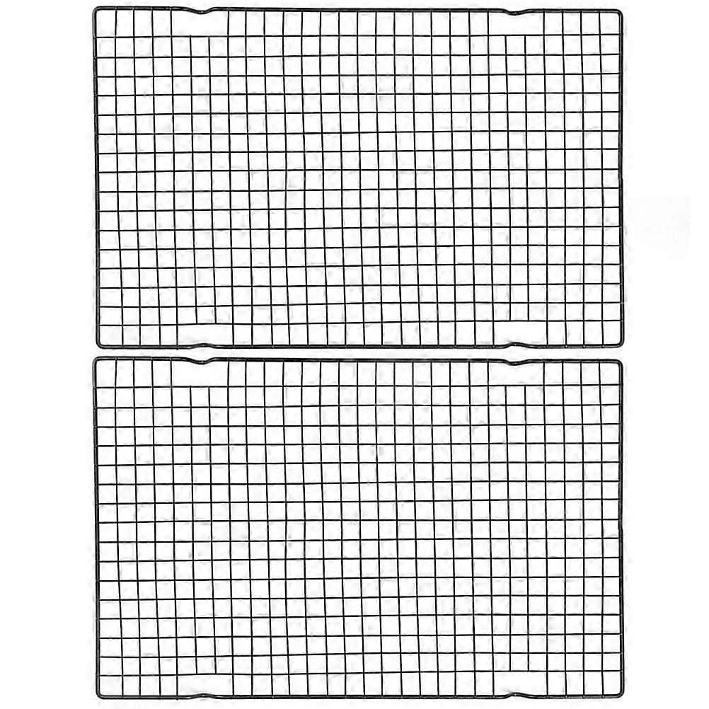 2 Pcs Bbq Grills Cookie Cake Cake Drying Rack Cooling Rack Wire Baking Rack Sheet Pan Round