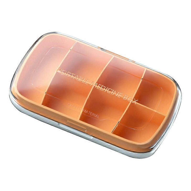 Pill Seal Box Waterproof Dispensed Dustproof Pill Holding 7 Grids Rectangular Tablets Splitter Case for Travel Qinhai