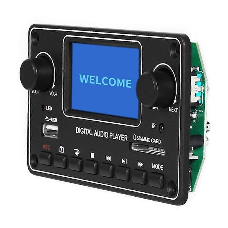 Wireless Bluetooth-compatible MP3 Decoder Board Radio MP3 Music Player Recording Function Bluetooth/U Disk/SD Card/FM