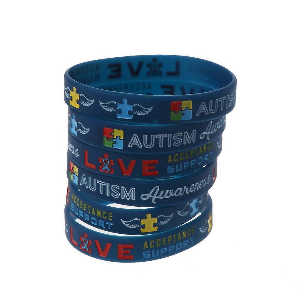 Personalizate Creați Schimbarea brățări silicon 6 Buc Autism Conștientizarea Brățări