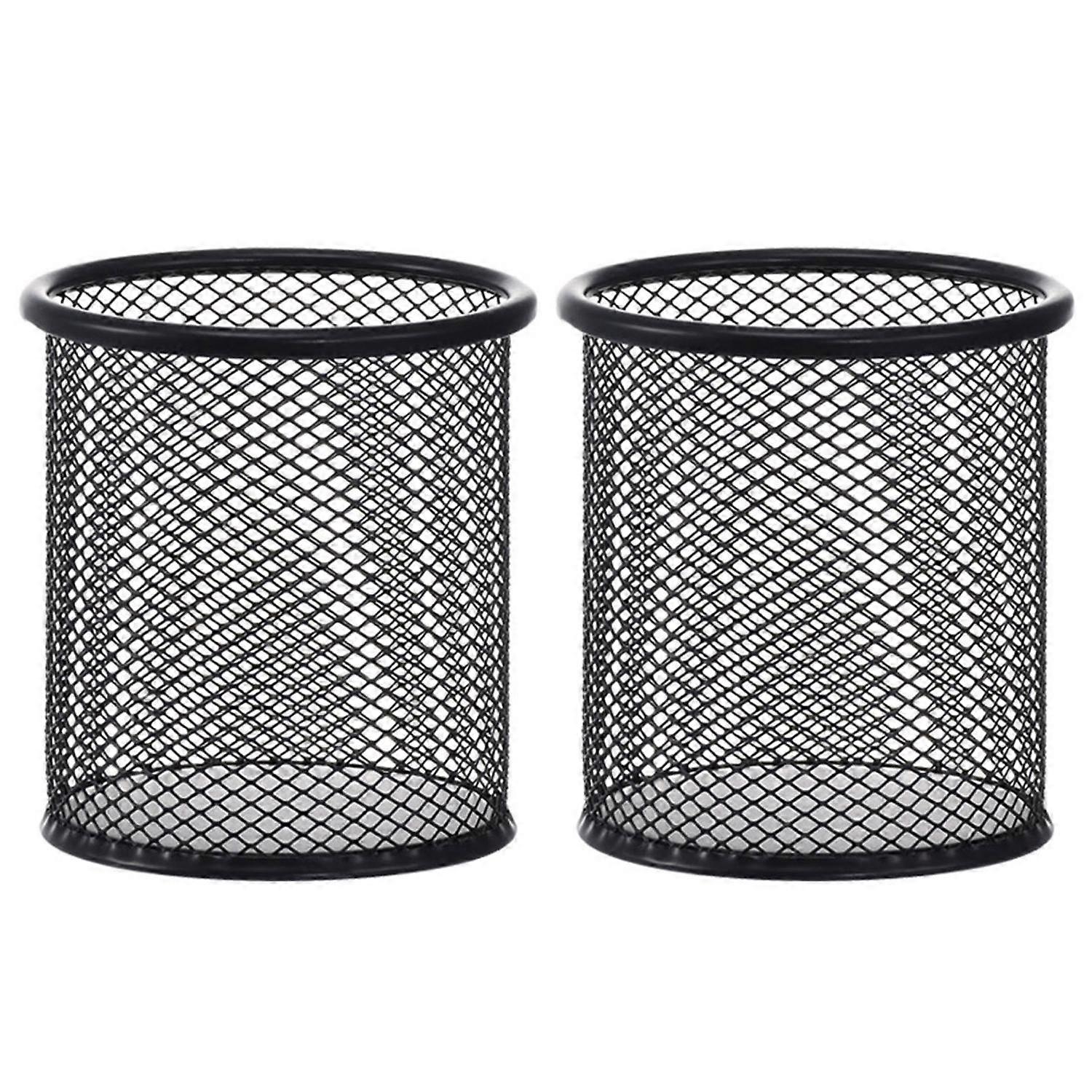 Wire Mesh Pencil Holder Storage Organizer Large Capacity Stable Non-Slip Design Makeup Brush Holder