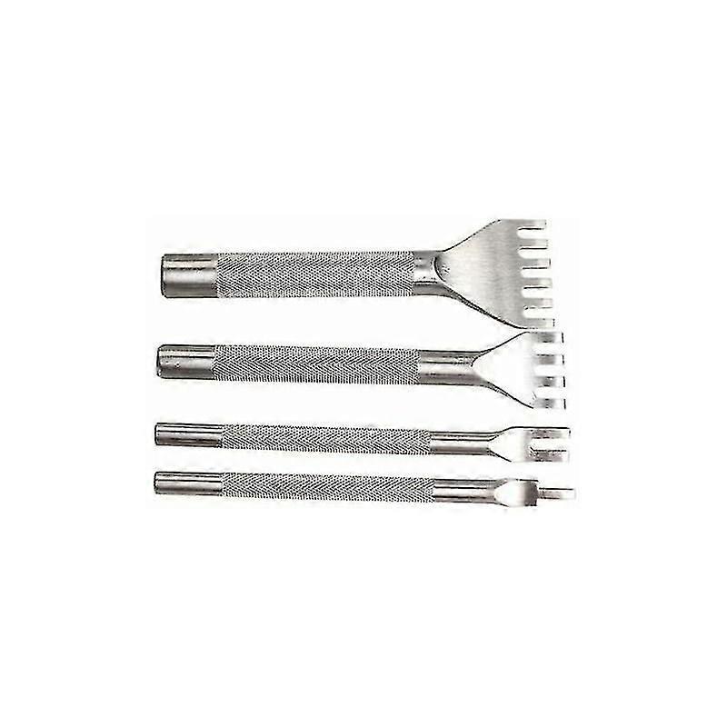 Leather Tool 4mm Silver Diamond Cut Leather Punch Set