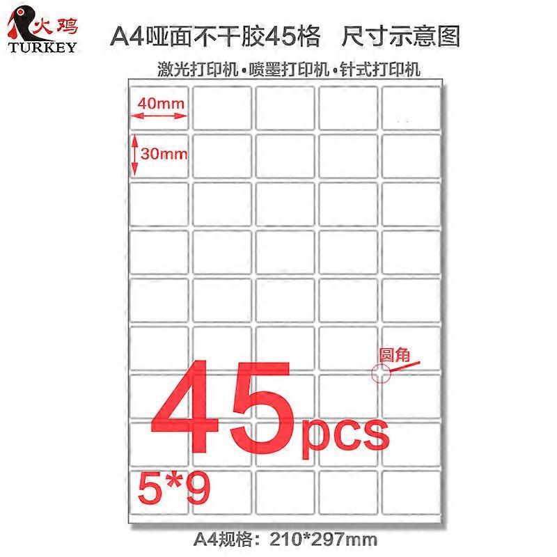 50 Sheets of Labels Sticker Paper Printable Label Stickers Address Labels Printing Label Sticker Sheets