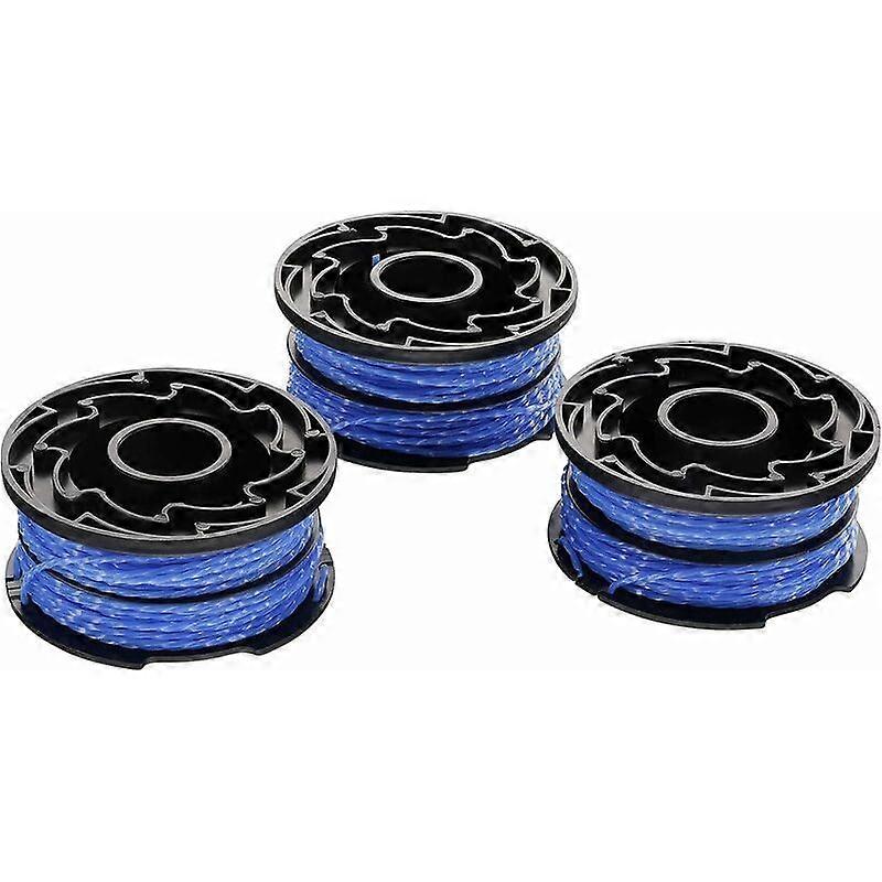 A set of 3 replacement coils for the trimmer, with automatic unfolding reflection coils, 3 x 12 mm nylon wire, 1.5mm wire, A6441x3-XJ blue
