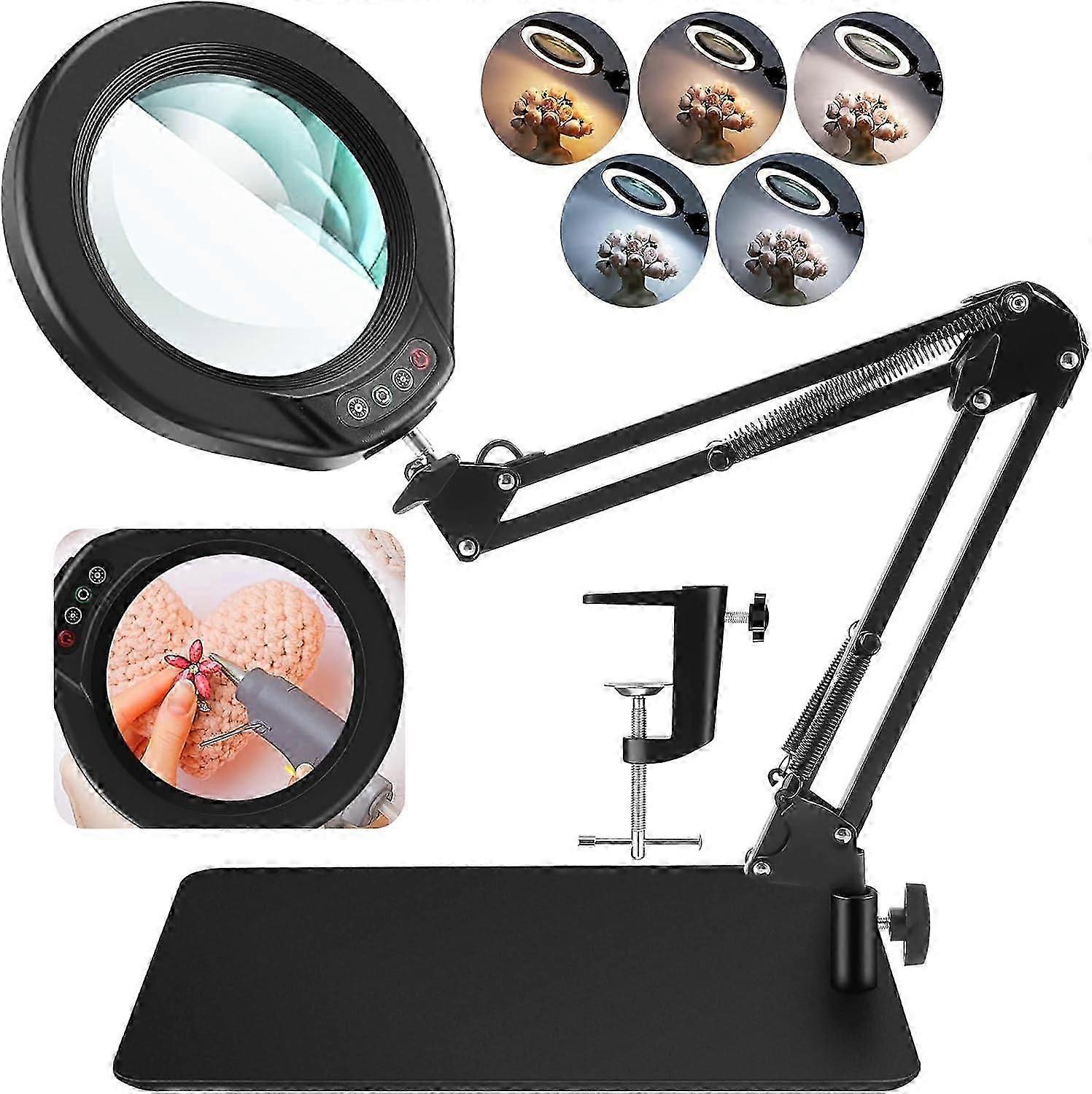 Magnifying Glass With Light And Stand-magnifier Lamp For Reading Close Work(EPA02)