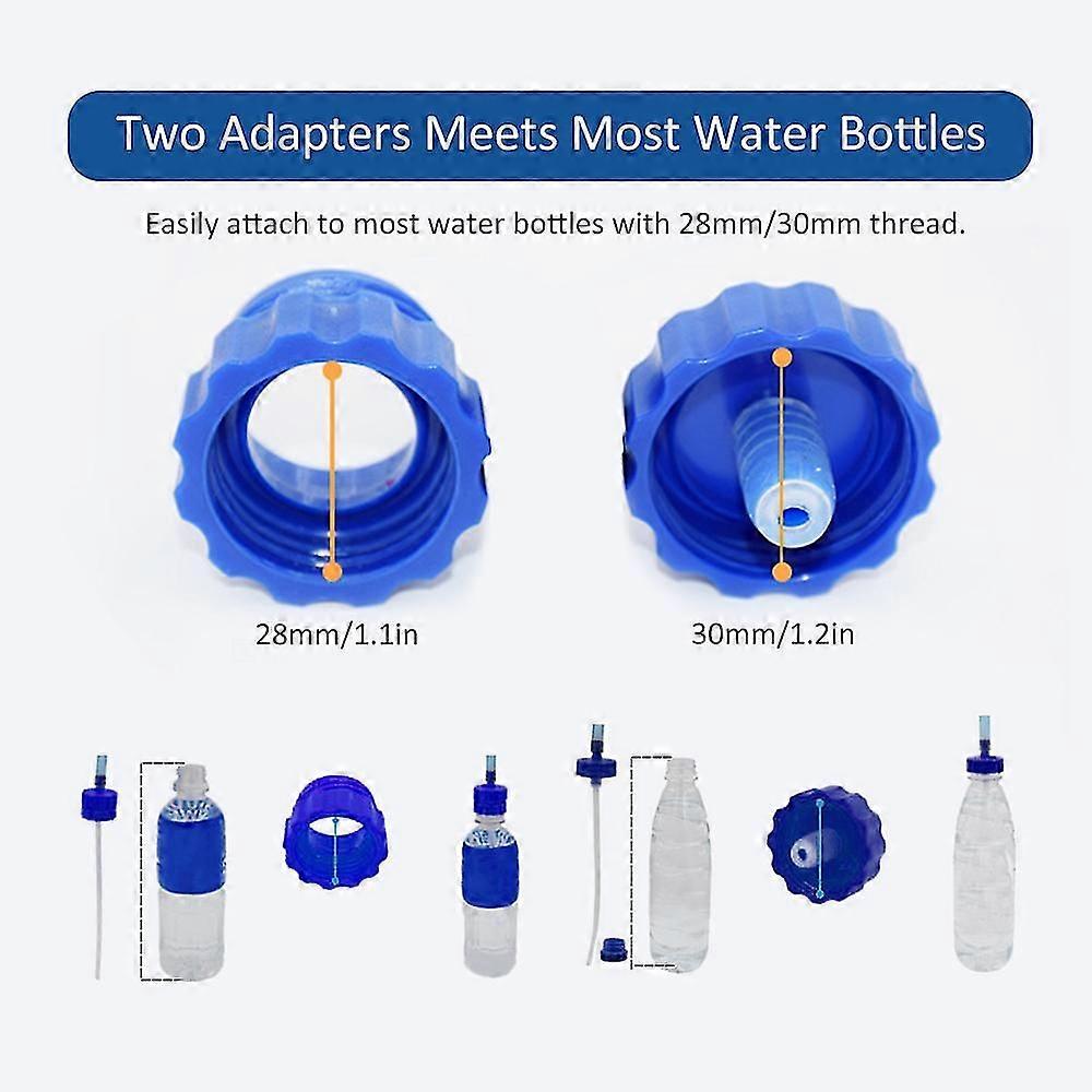 Tubo per bere bottiglia d'acqua con doppio adattatore Sistema di idratazione Kit tubo bevanda per ciclismo trekking pesca campeggio in barca | IT