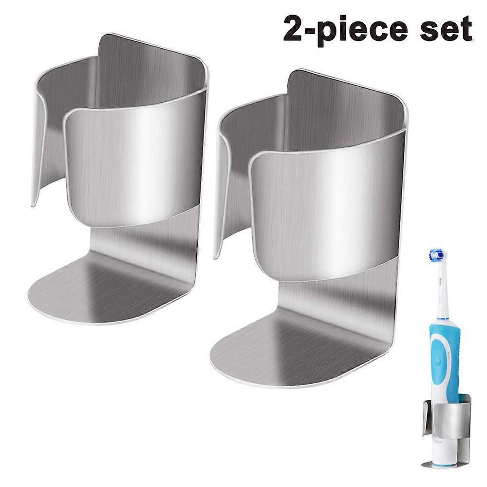 2-piece bathroom storage rack - stainless steel material double-sided brushed