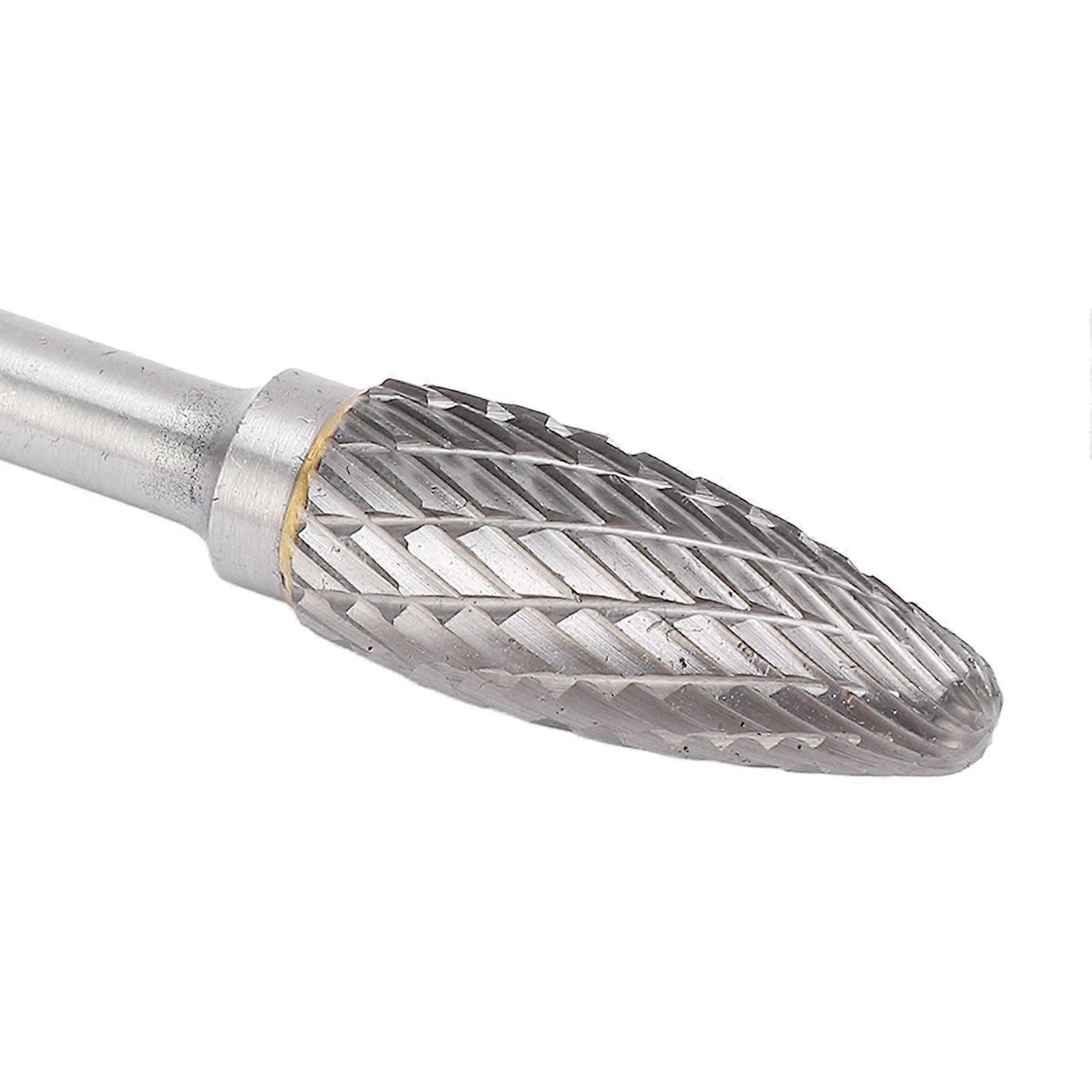 Single Cut Rotary File Tungsten Steel Die Grinder Burr Metal Wood Carving Bits Tool for Deburring Grinding Sculpting