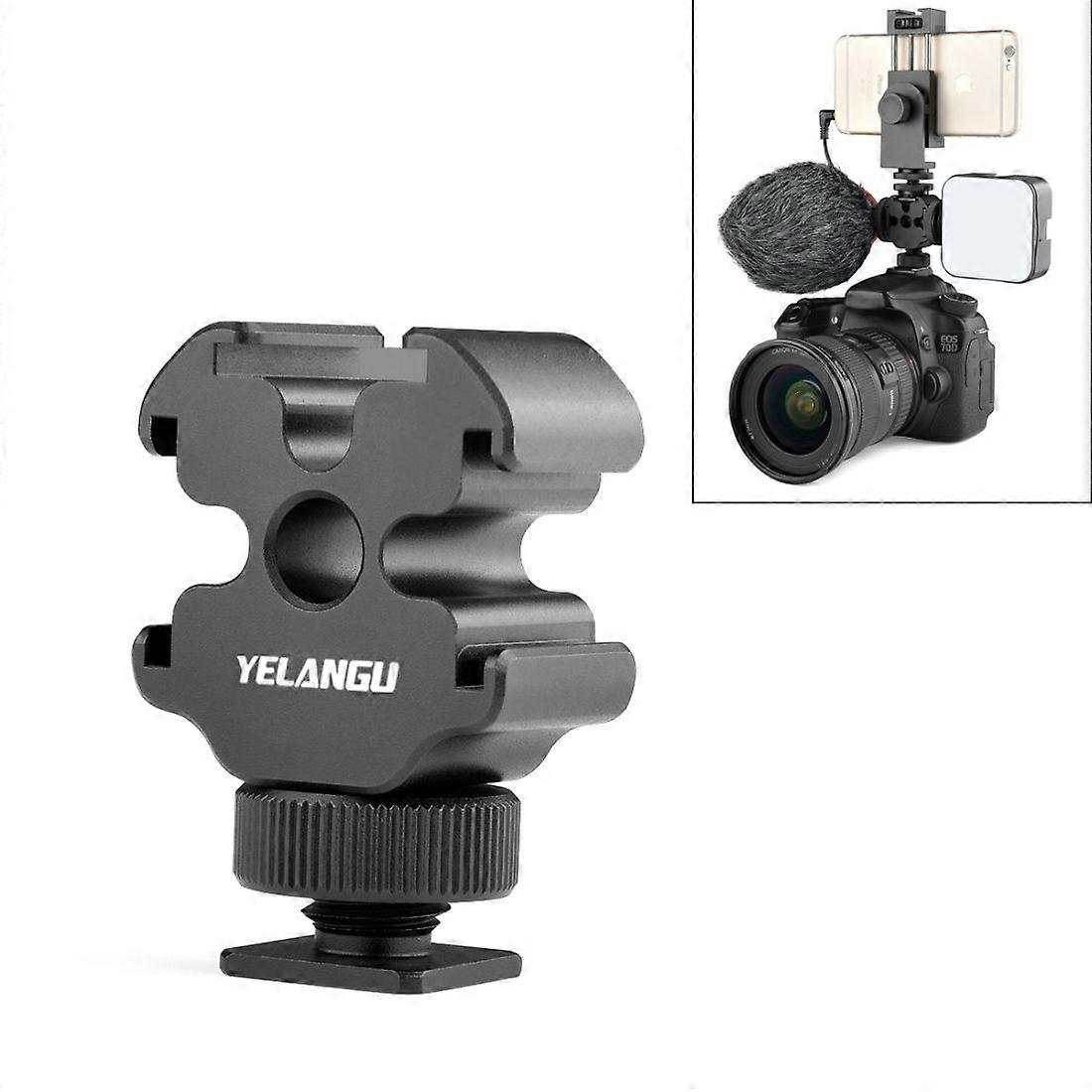 YELANGU YLG0601A A68  3-Head Cold Shoe Mount Adapter