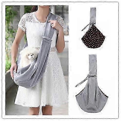 Portable Folding One Shoulder Cat Pet Backpackgrey