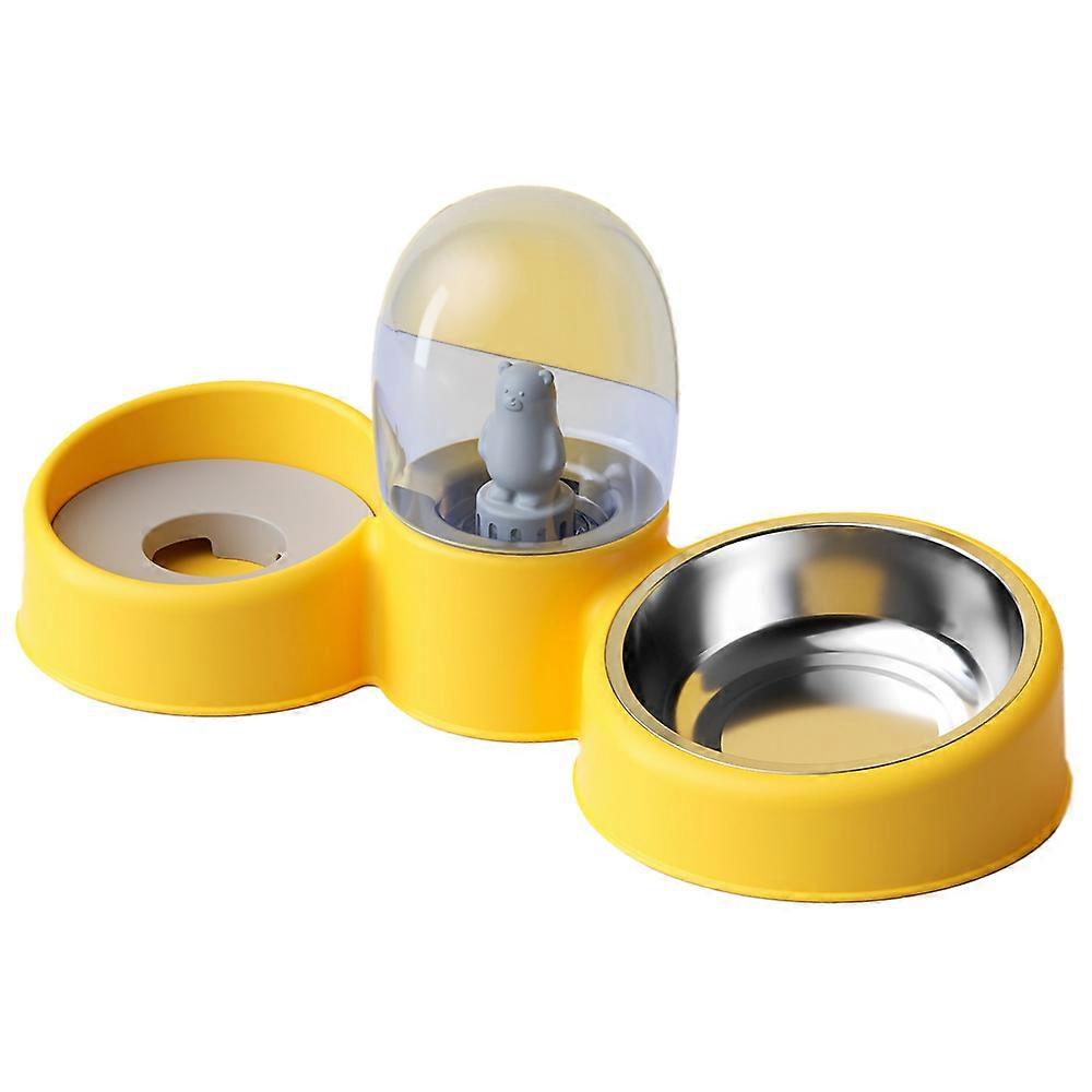 Automatic Double Drinking Bowl, Stainless Steel