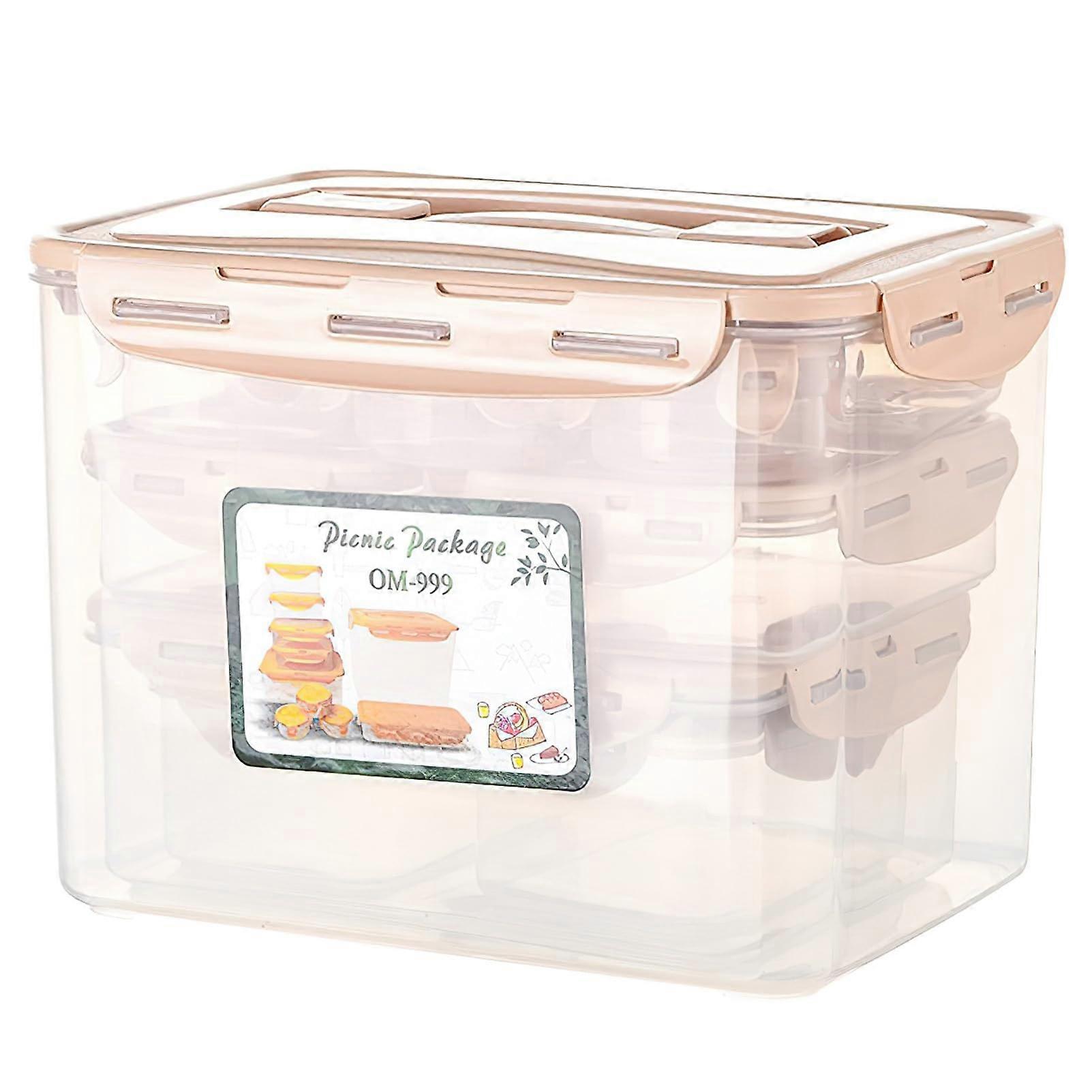 Divided snack box Delicious food container Dining practical tool