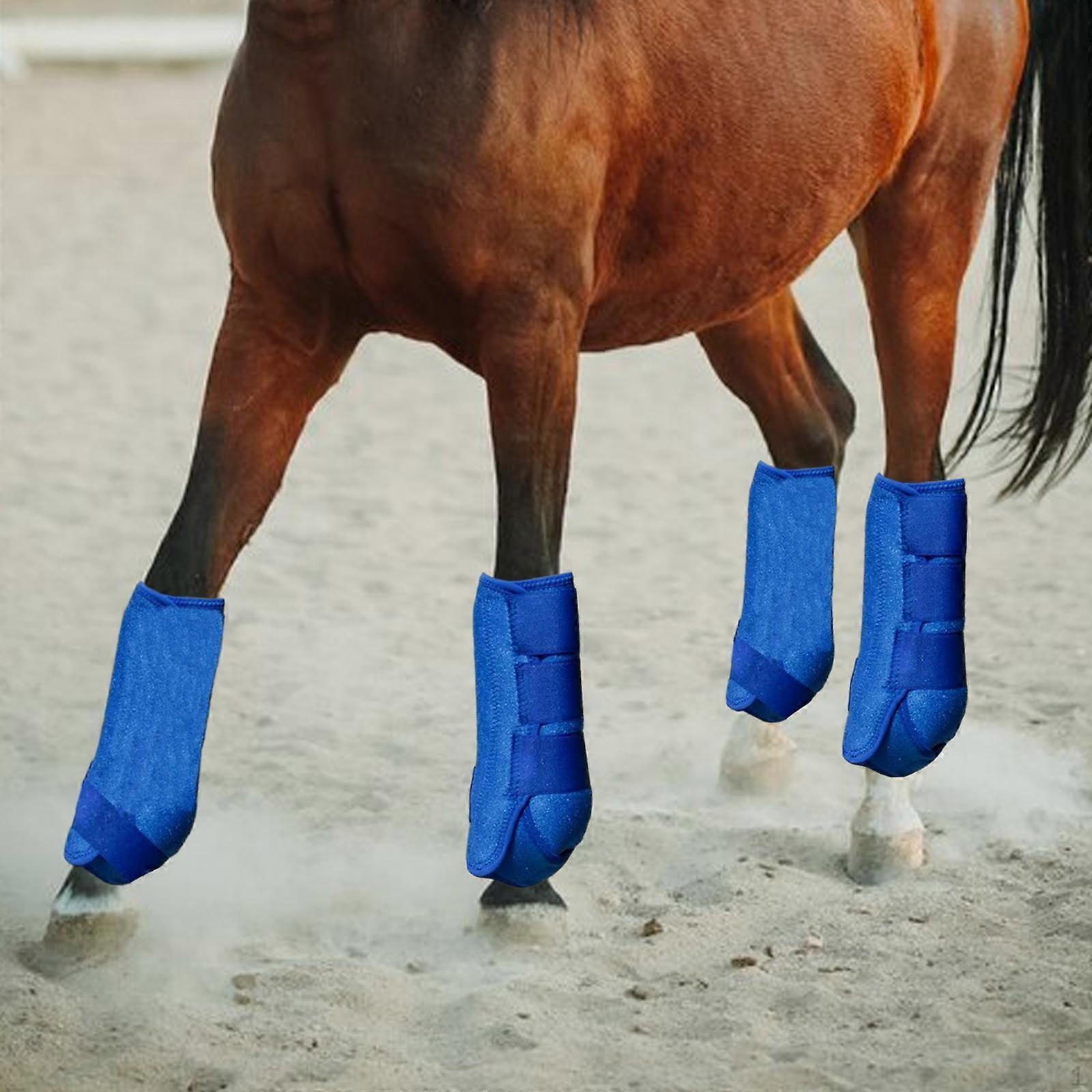 4 Piece Horse Boot Leg Protector Durable Breathable Comfortable Protection Set