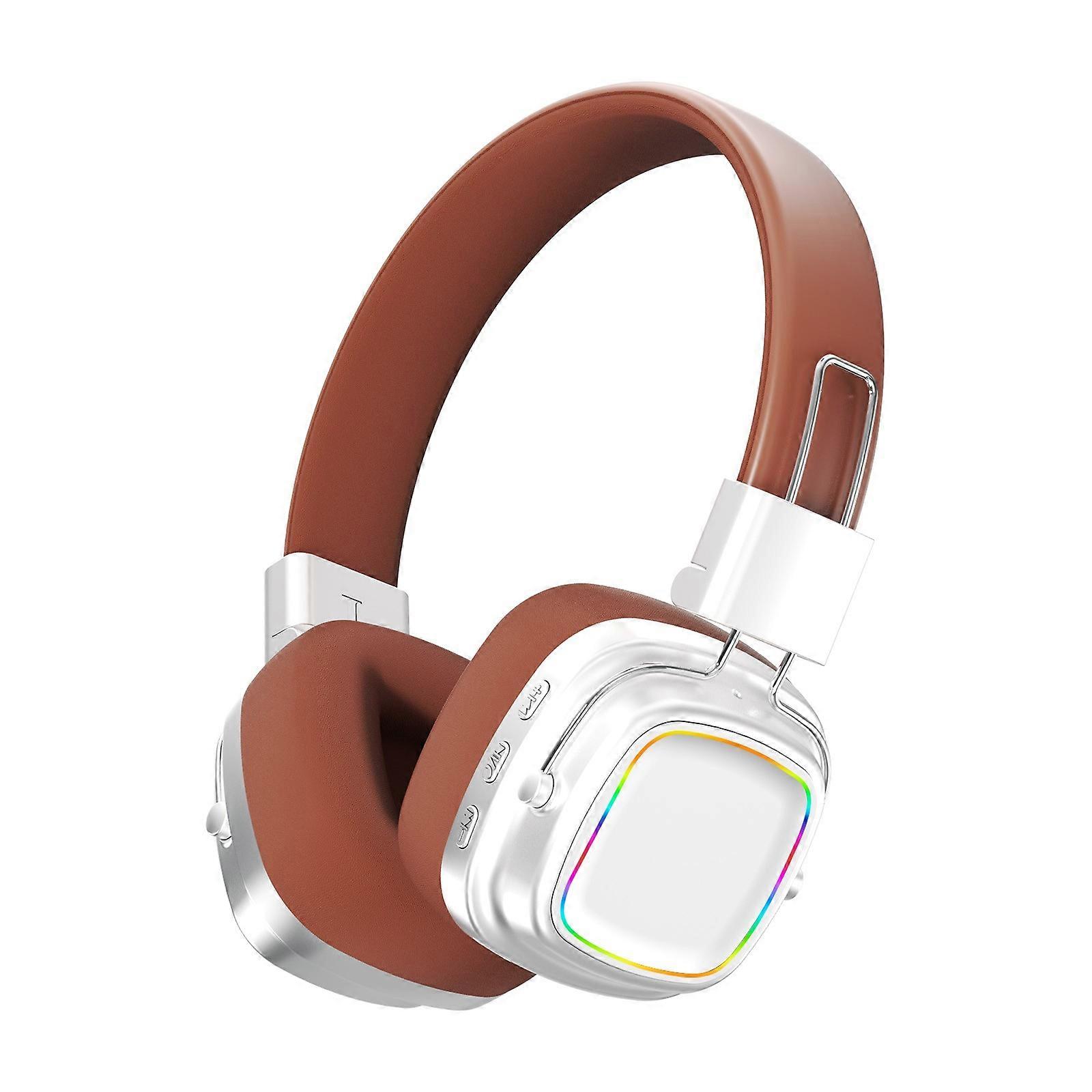 Headphones Wireless Bluetooth Headset Subwoofer Bluetooth 5.3 Mobile Computer Game Sports Game Headphones With LED Lights