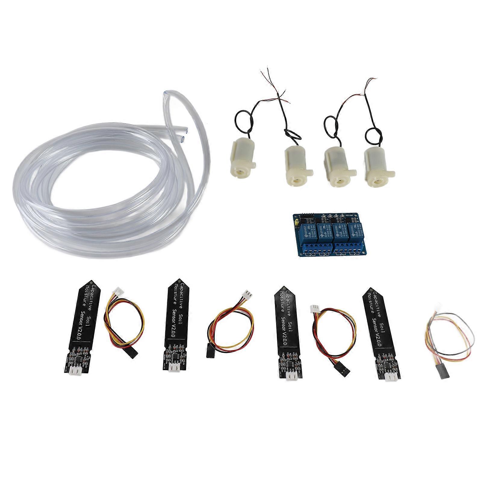 Automatic Watering Kit 4 Channel Relay Garden Plants Automatic Watering Irrigation Device Set