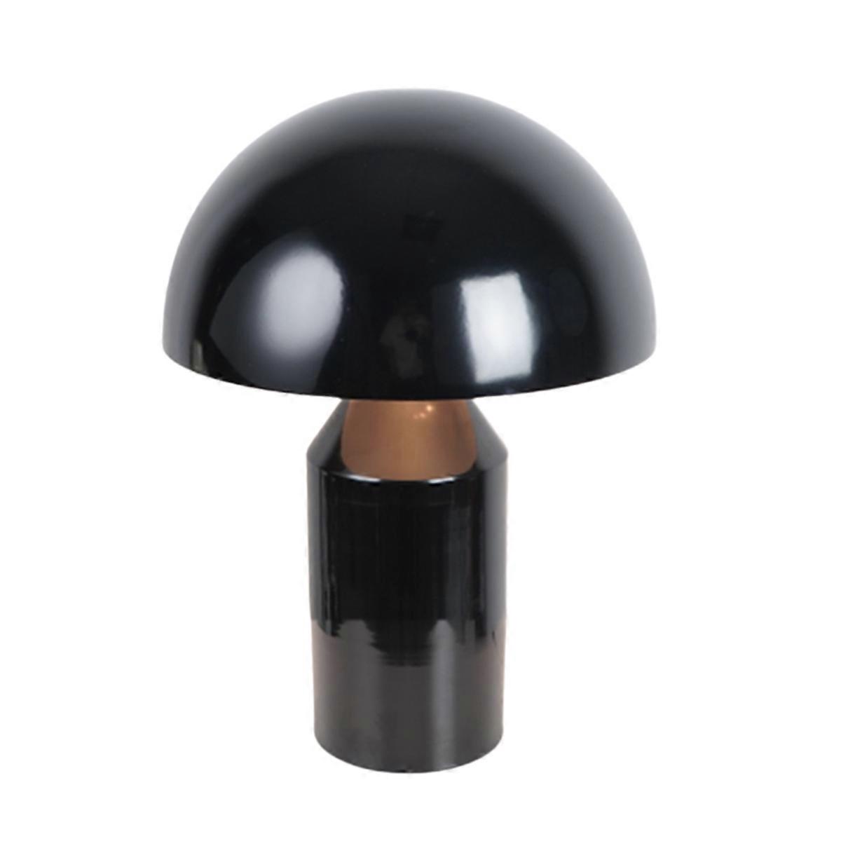 Nordic Iron Mushroom Table Lamp E27 Interface Black EU Plug