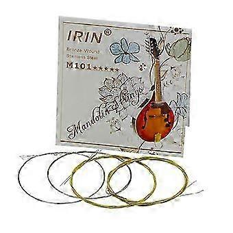 IRIN M101 Full Set Mandolin Strings Bronze Wound Stainless Steel Silver & Gloden Color (.010-.03