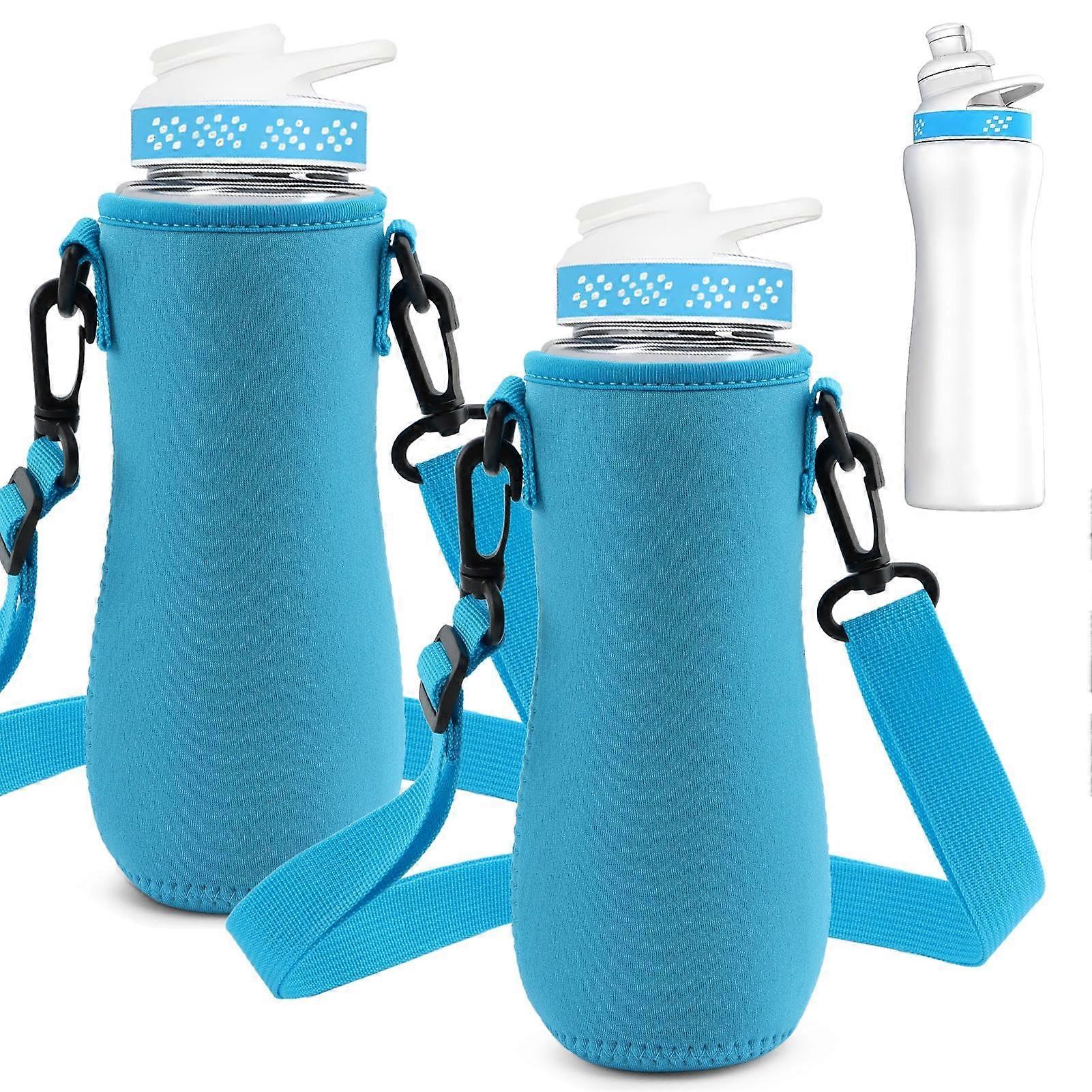2 Pcs Neoprene Insulated Water Bottle Sleeve for Retaining Temperature 22oz