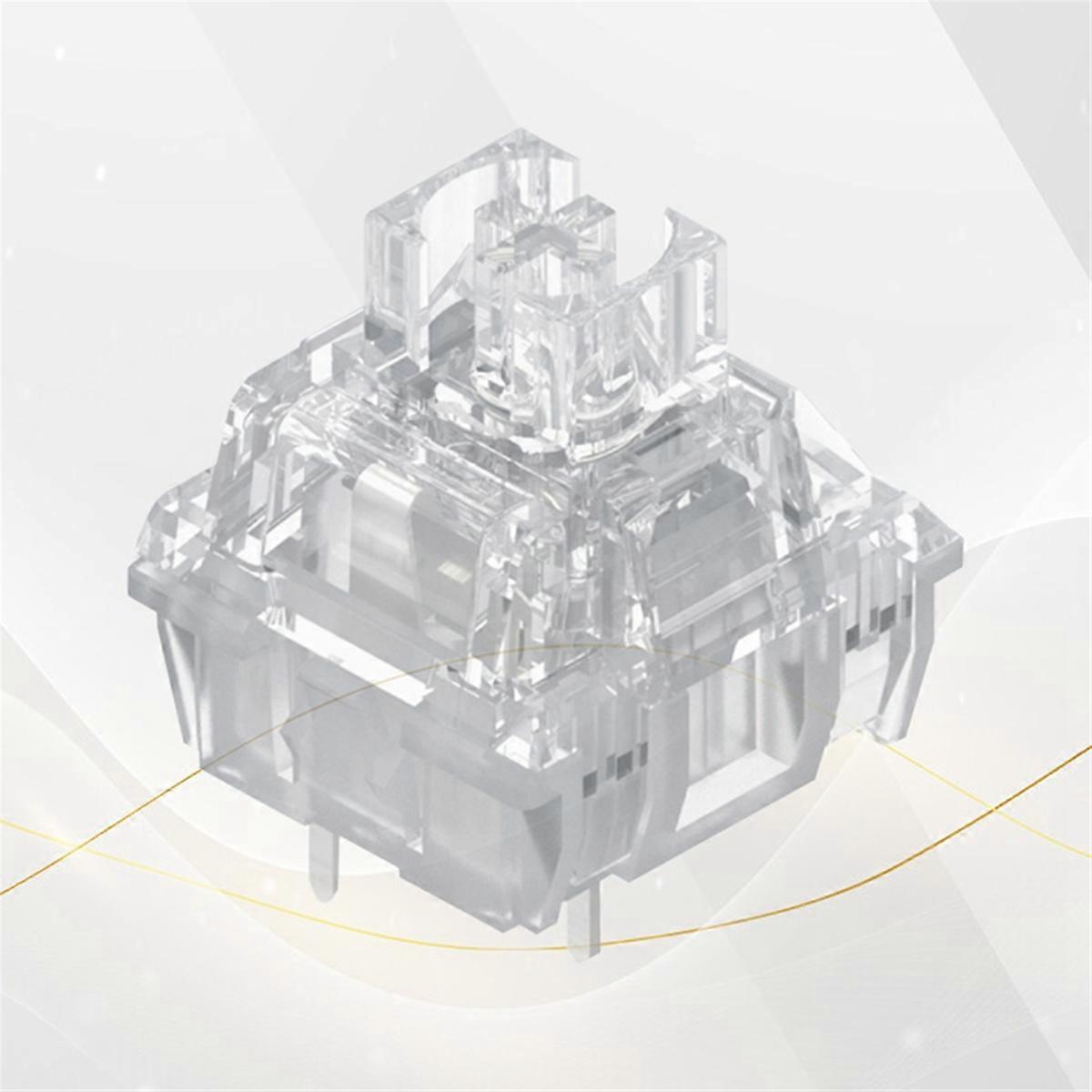 45PCS Ice Static Axis V2 Switch 39gf Silent Linear Axis for Mechanical Keyboard Axis DIY Custom Keyb